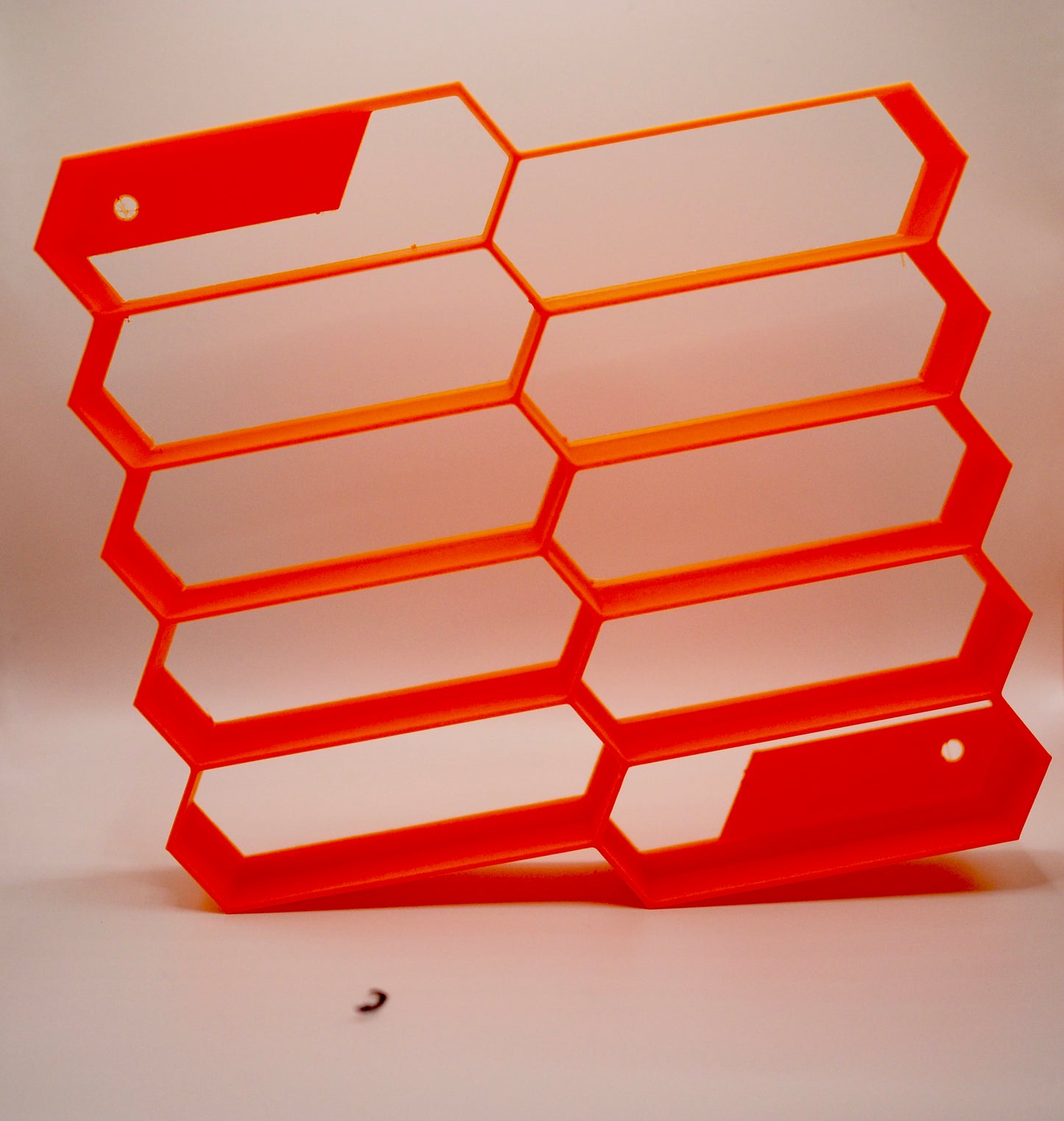 Foggy Layers 3D Printed Hot Wheels Wall Mount Shelf β Showcase Your Collection in Style!