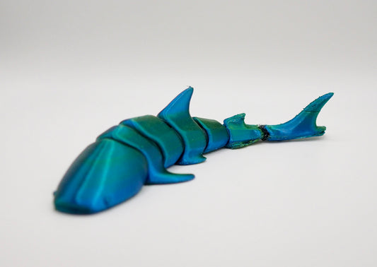 Foggy Layers 3D Printed Articulated Bull Shark – A Fun; Fierce Companion!